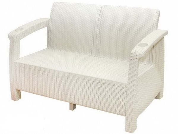 Двухместный диван Yalta Sofa Seаt белый купить в Киришах