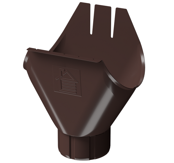 Воронка желоба D125 Döcke STAL PREMIUM Шоколад, (RAL 8019) купить в Киришах