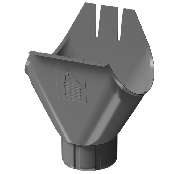 Воронка желоба D125 Döcke STAL PREMIUM Графит, (RAL 7024) купить в Киришах