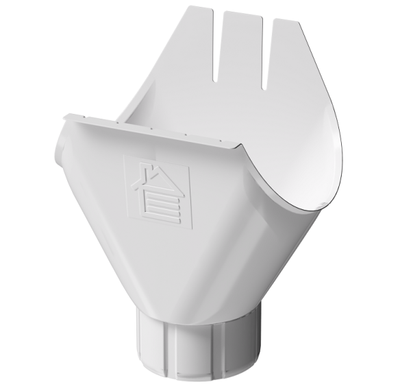 Воронка желоба D125 Döcke STAL PREMIUM Пломбир, (RAL 9010) купить в Киришах