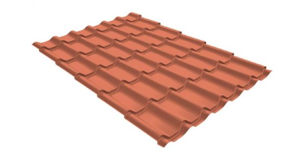 Металлочерепица классик GL 0,5 Quarzit Cuprum Steel купить в Киришах