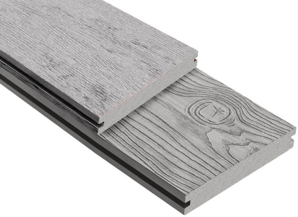Террасная доска ДПК Outdoor 3D полнотелая STORM/OCEAN GREY серая микс купить в Киришах