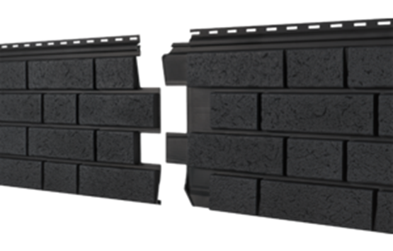 Фасадная панель Ю-пласт Стоун Хаус S-Lock Клинкер Нордик Графитовый купить в Киришах