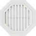 Восьмиугольная фронтонная вентиляционная решётка, Белая купить в Киришах