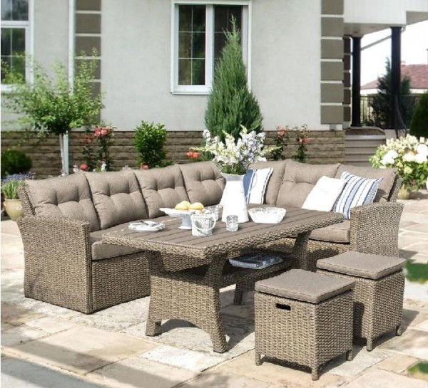 Комплект мебели AFINA плетеной из иск. ротанга AFM-307B Beige купить в Киришах