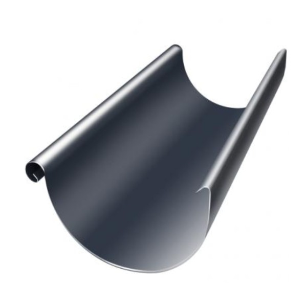 Водосток Grand Line 150x100 – Полукруглый желоб 3 метра RAL 7024 купить в Киришах
