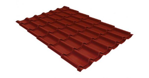 Металлочерепица классик 0,5 Satin RAL 3009 оксидно-красный купить в Киришах