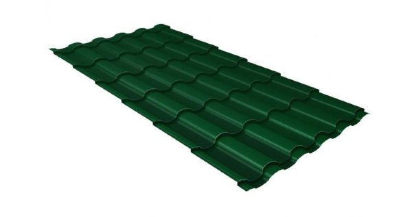 Металлочерепица кредо GL 0,5 Velur20 RAL 6005 зеленый мох купить в Киришах