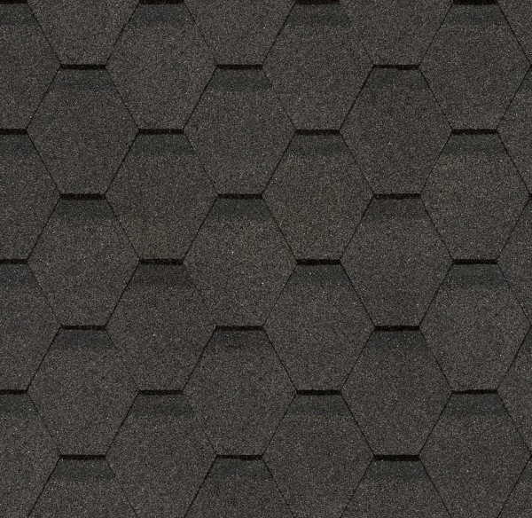 Гибкая черепица Docke, коллекция Шестигранник Серый купить в Киришах