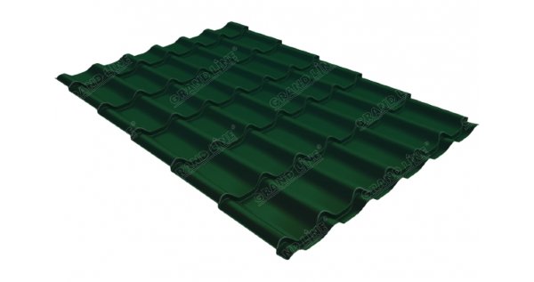 Металлочерепица классик 0,45 Drap RAL 6005 зеленый мох купить в Киришах