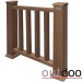 Ограждение из ДПК Outdoor Классик 3D STORM коричневый микс купить в Киришах