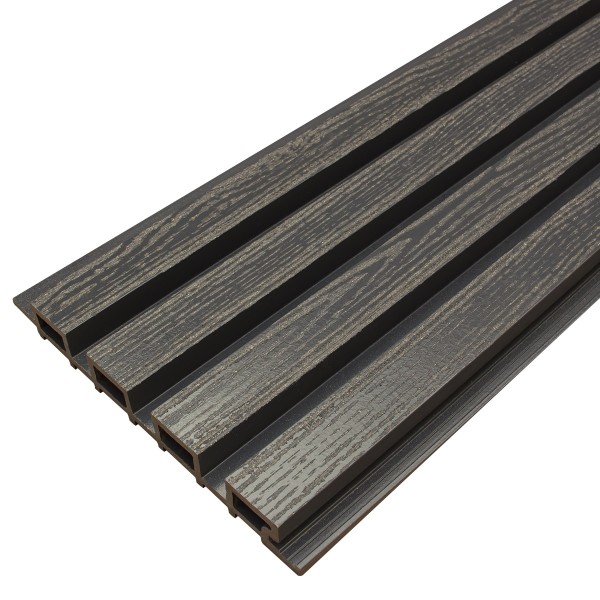 Фасадная доска из ДПК Faynag Wood Рейка Мокрый Асфальт купить в Киришах
