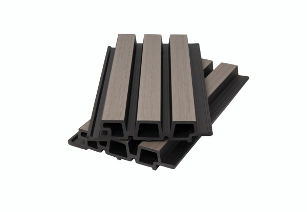 Фасадная панель брусковая двухцветная co-extrusion, snow mix купить в Киришах