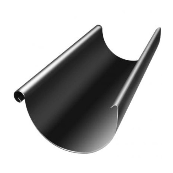 Водосток Grand Line 125x90 – Желоб 3м RAL 9005 купить в Киришах