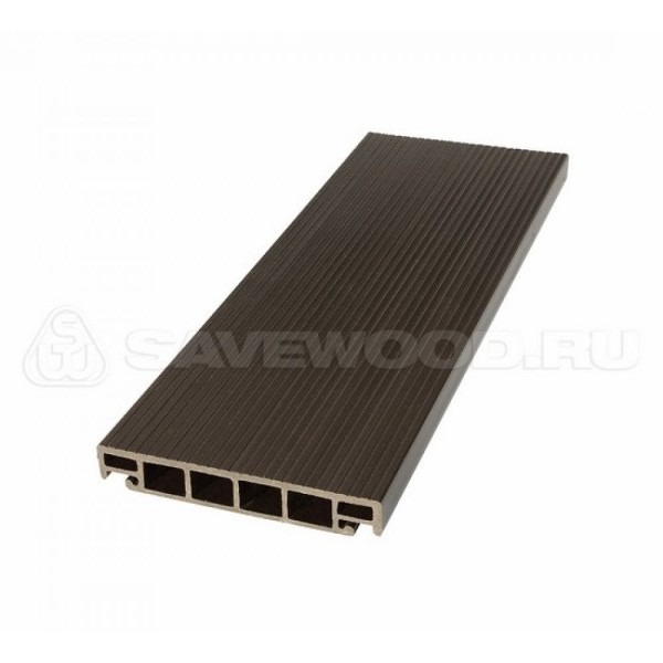 Террасная доска из ДПК SW-Salix «SaveWood» темно-коричневый купить в Киришах