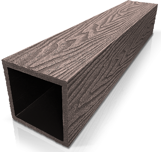Столб ДПК 3D GardenParkett фактура дерева Венге купить в Киришах
