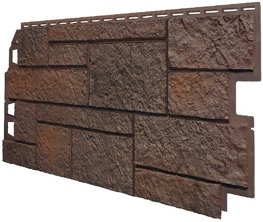 Фасадная панель VOX Sandstone (Сандстоун) темно коричневый купить в Киришах