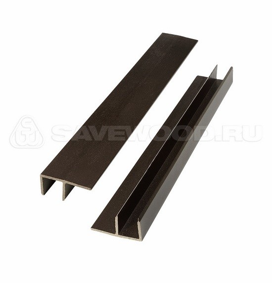 F-профиль ДПК Savewood – Тёмно-коричневый купить в Киришах