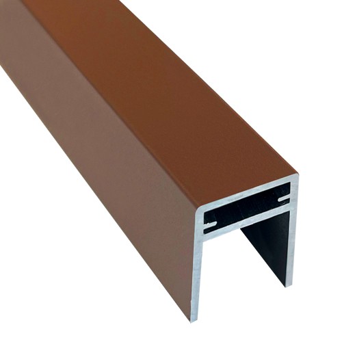 П-профиль Алюминиевый EasyDecking 35x25 Коричневый купить в Киришах