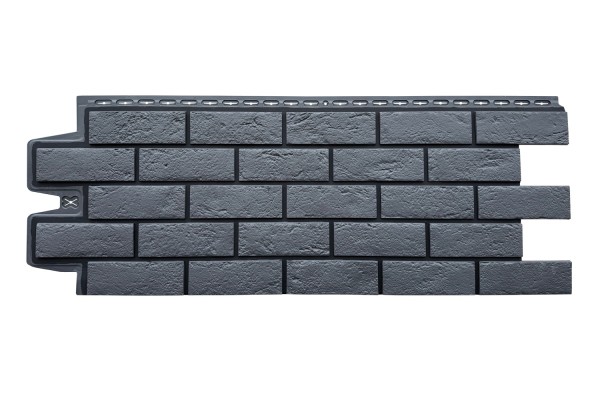 ФП Grand Line состаренный кирпич премиум Графит (шов RAL 9005) купить в Киришах