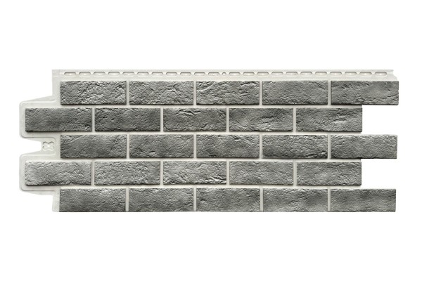 Фасадная панель Grand Line Состаренный кирпич Элит гранит, ШОВ белый купить в Киришах